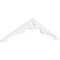 Ekena Millwork Pitch Heath Architectural Grade PVC Gable Pediment, 60"W x 15"H x 1"P (6/12) GPP060X015X100HEA - alternate 1